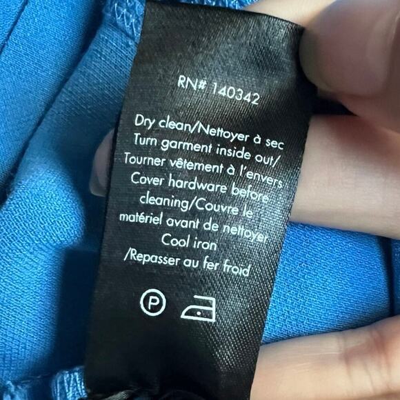 Elizabeth and James Blue Hattie Ruffle Mini Dress Size 10 - Picture 7 of 7